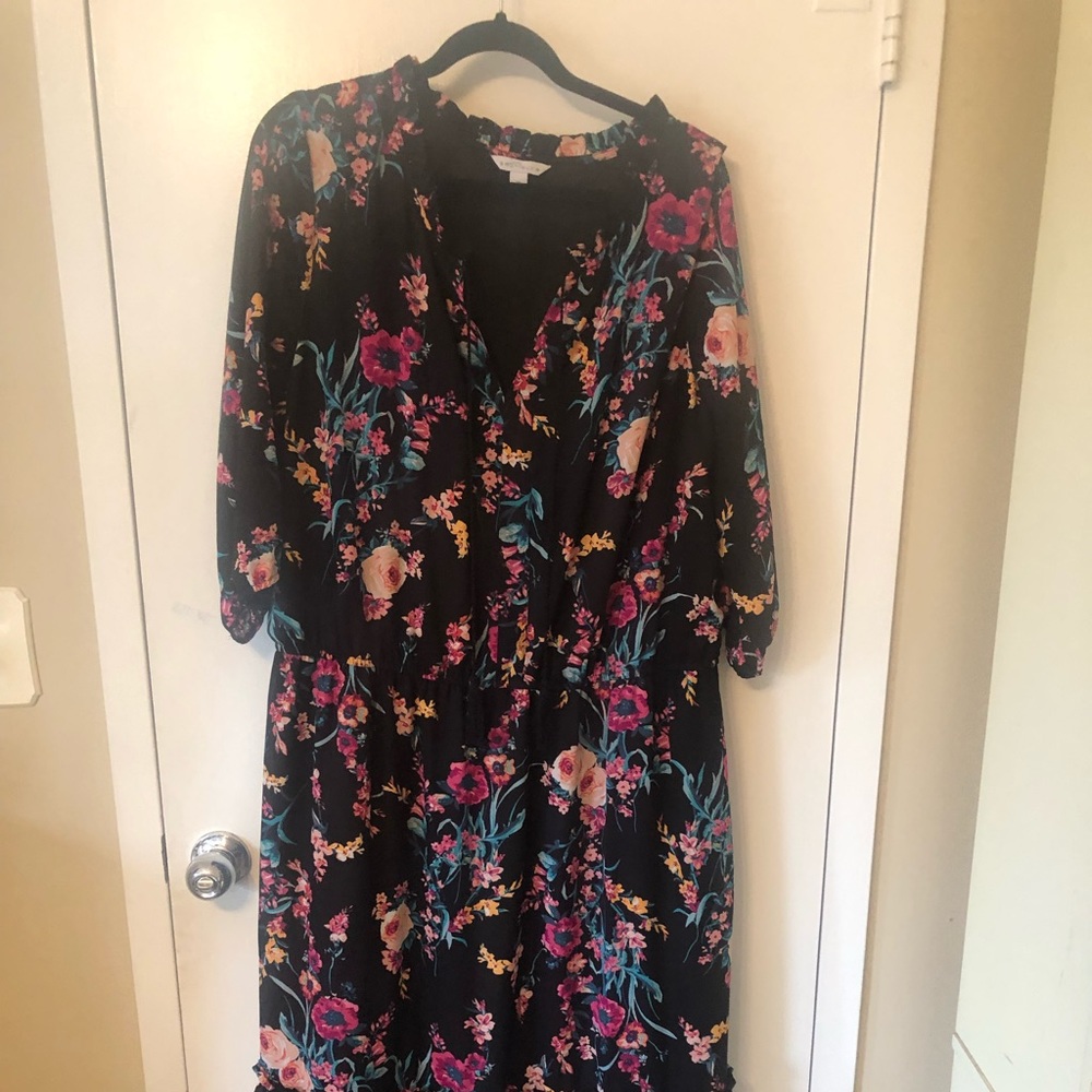 Floral plus size dress